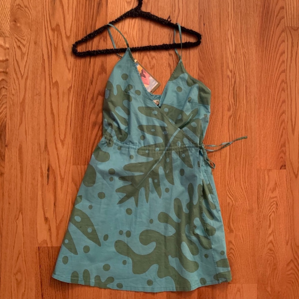 Patagonia Pataloha Crossover Dress in Mogul Blue